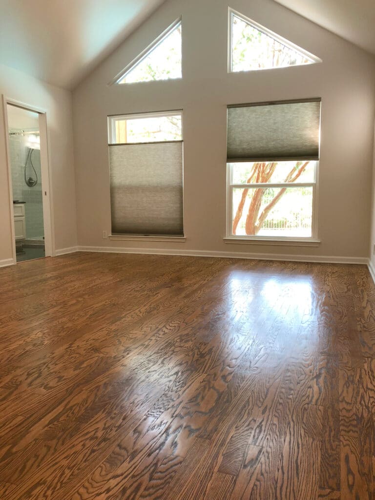 Honeycomb Shades Wood Floor